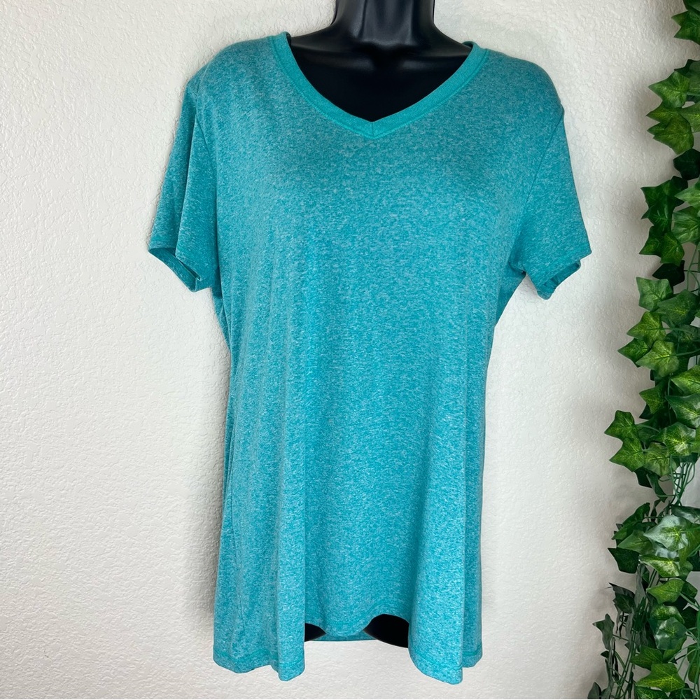 Blue Women's Semi Fitted Active Shirt Size XL